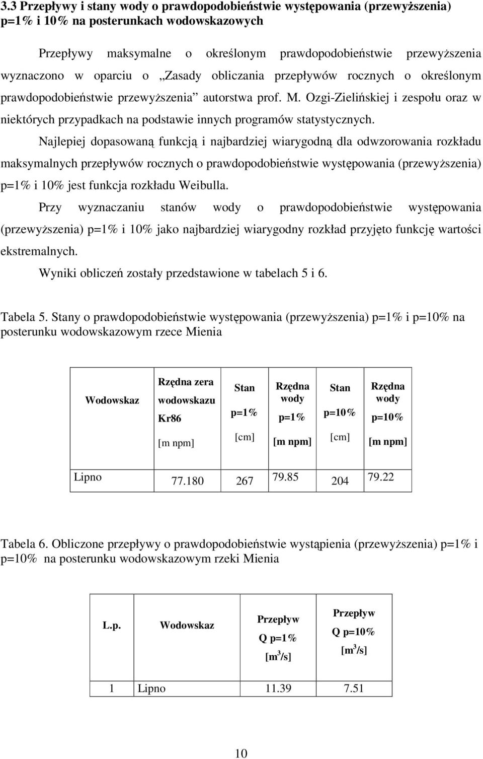 Ozgi-Zieliskiej i zespołu oraz w niektórych przypadkach na podstawie innych programów statystycznych.