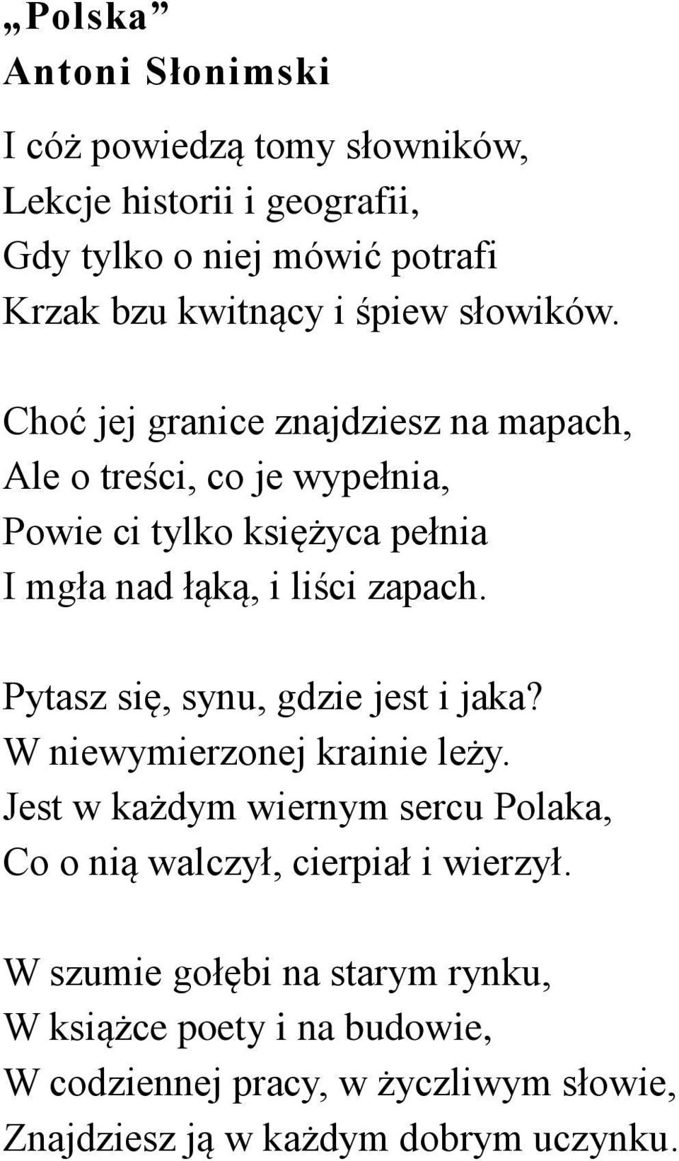 Wisława Szymborska Gawęda O Miłości Ziemi Ojczystej Gawęda o miłości do ziemi ojczystej Wisława Szymborska - PDF Free Download