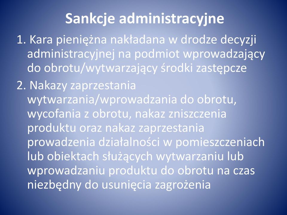 środki zastępcze 2.