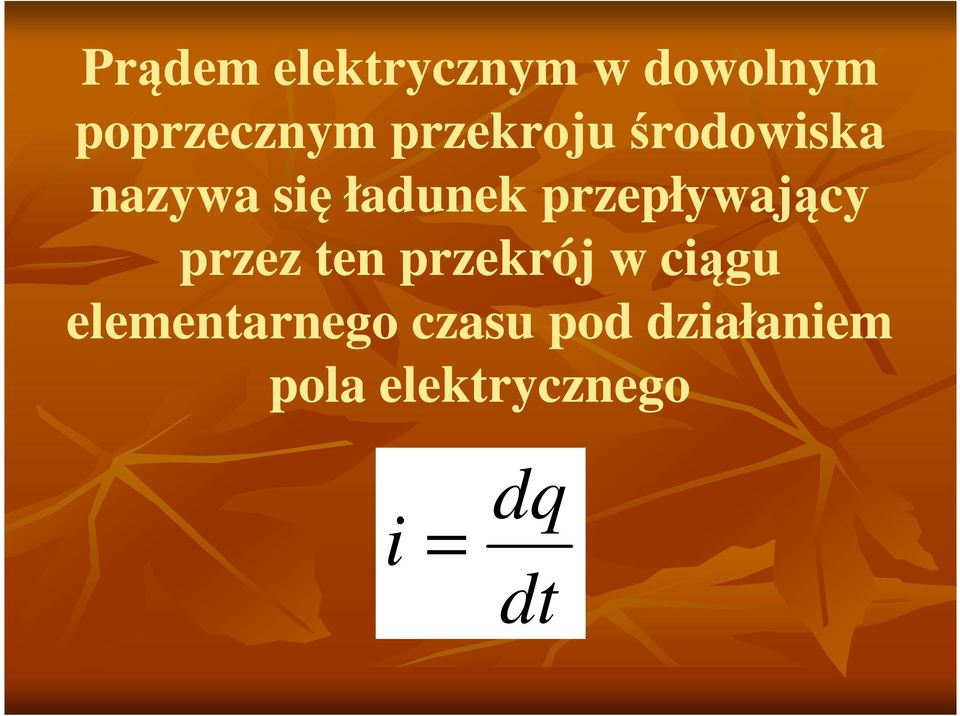 przepływający przez ten przekrój w ciągu