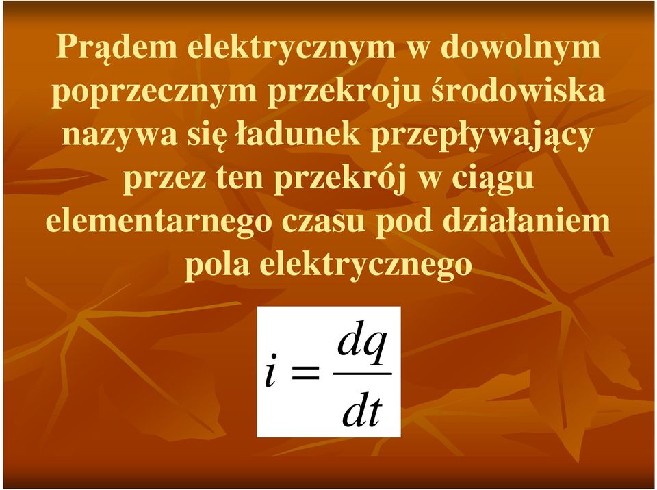 przepływający przez ten przekrój w ciągu