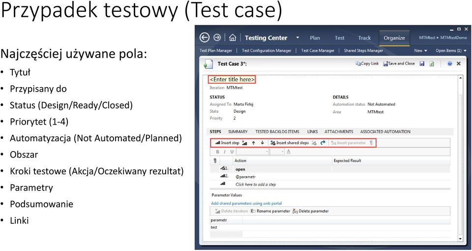 (1-4) Automatyzacja (Not Automated/Planned) Obszar Kroki