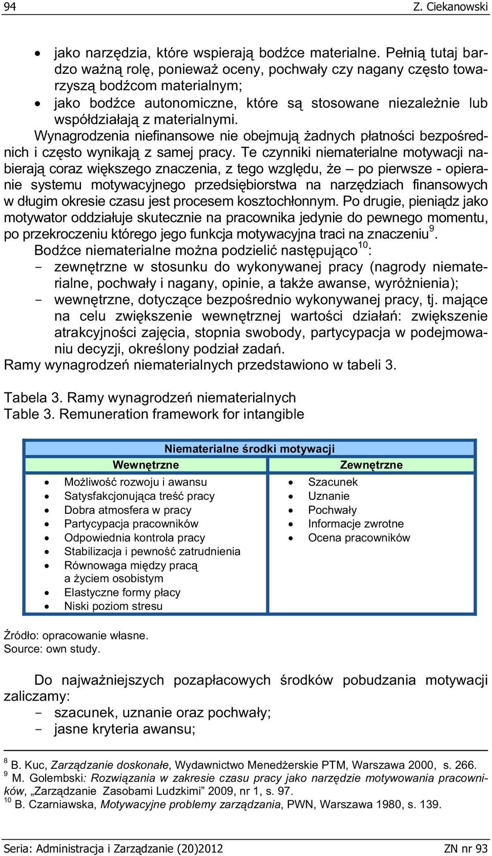 Wynagrodzenia niefinansowe nie obejmuj adnych patnoci bezporednich i czsto wynikaj z samej pracy.