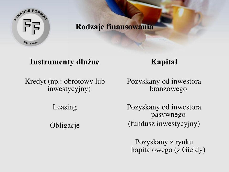 Pozyskany od inwestora branżowego Pozyskany od inwestora