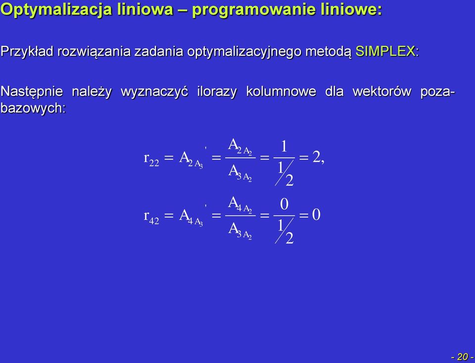 Następnie należy wyznaczyć
