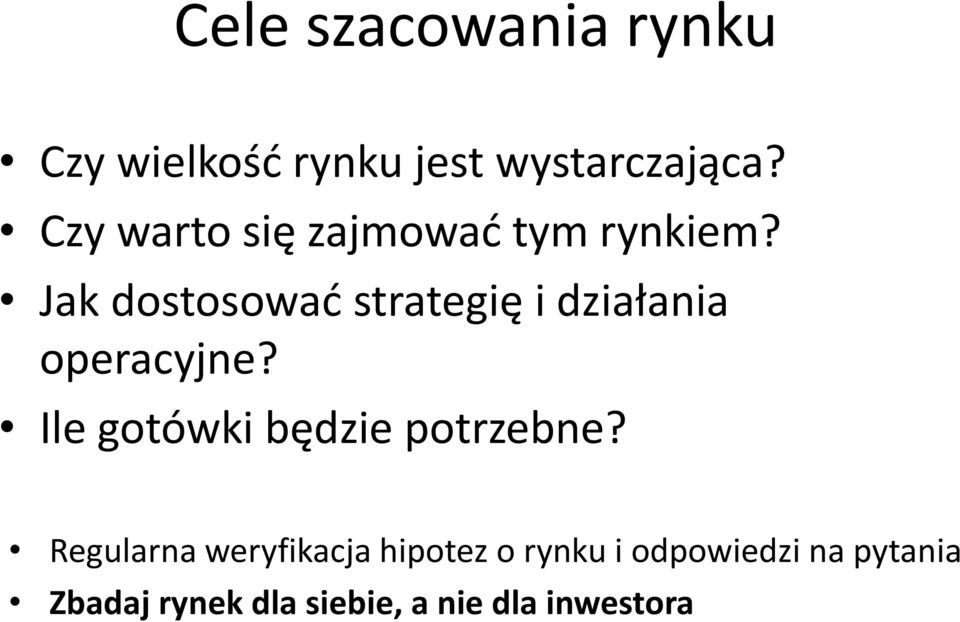 Jak dostosować strategię i działania operacyjne?