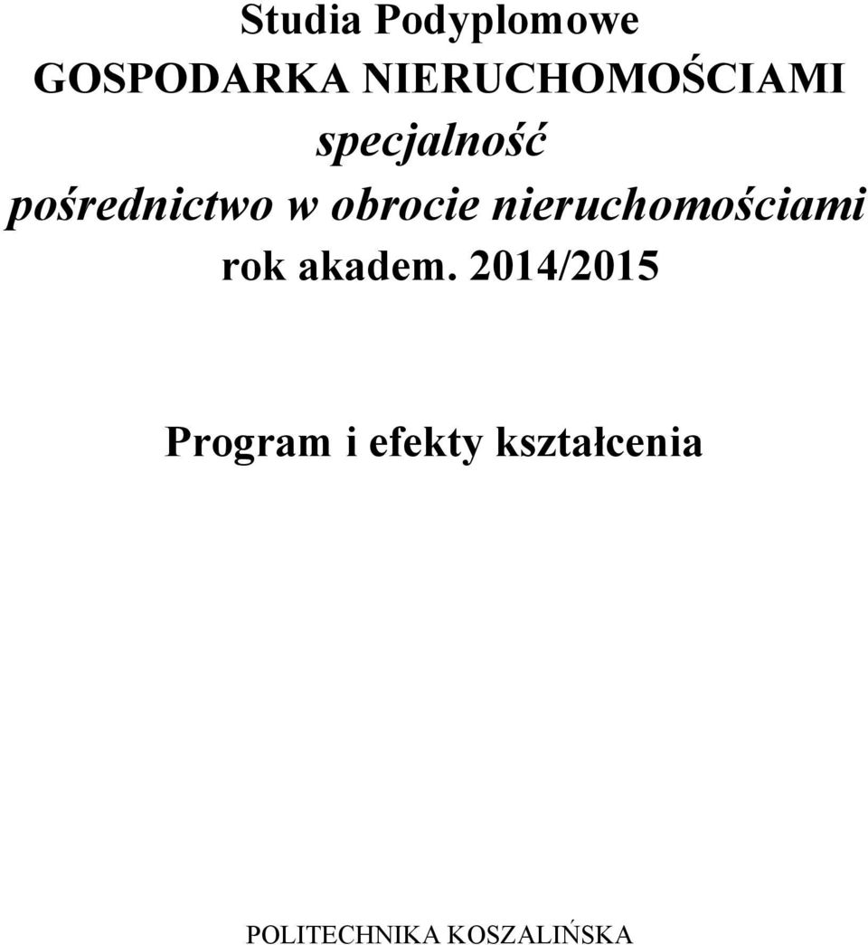 obrocie nieruchomościami rok akadem.