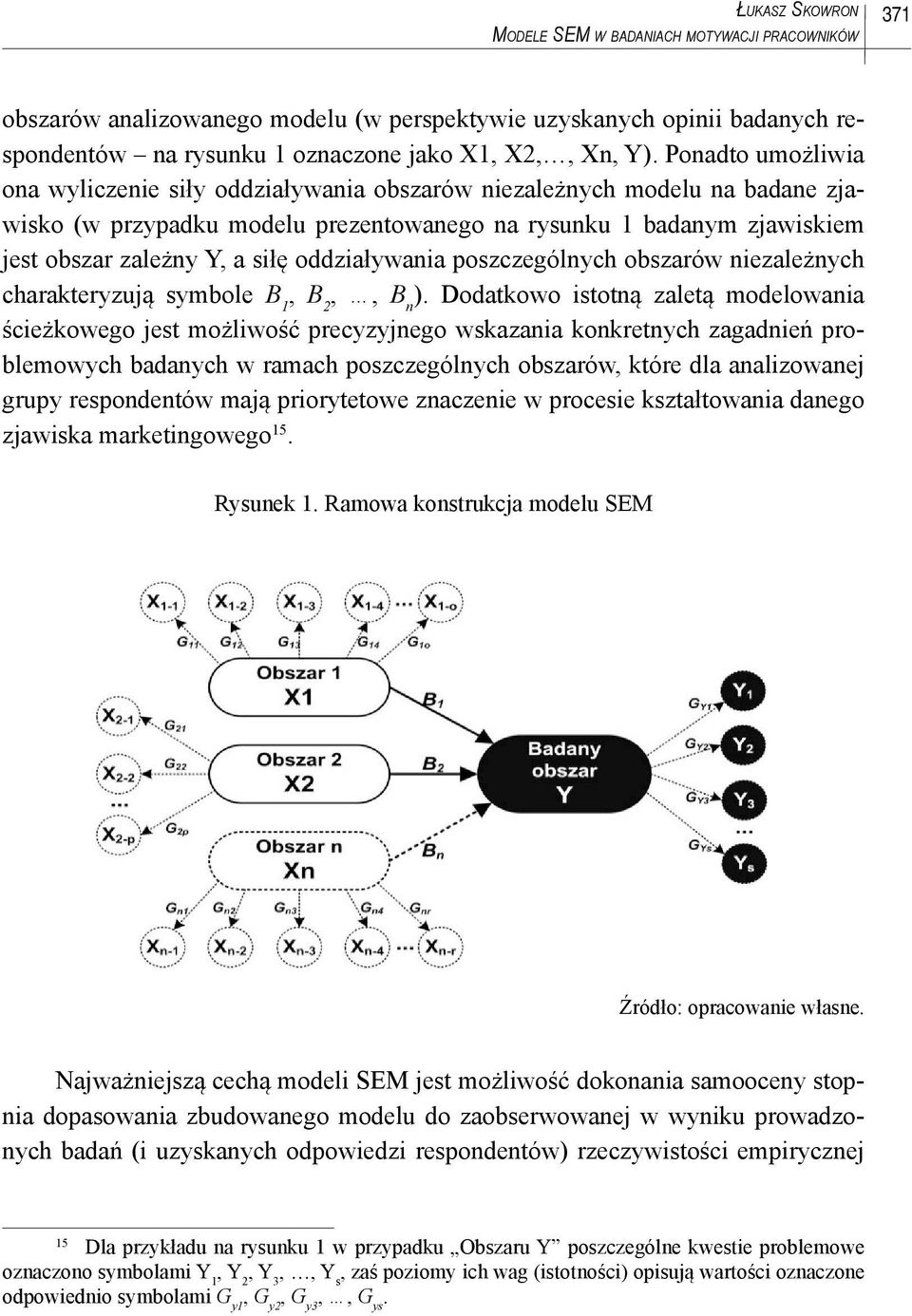 oddziaływania poszczególnych obszarów niezależnych charakteryzują symbole B 1, B 2,, B n ).