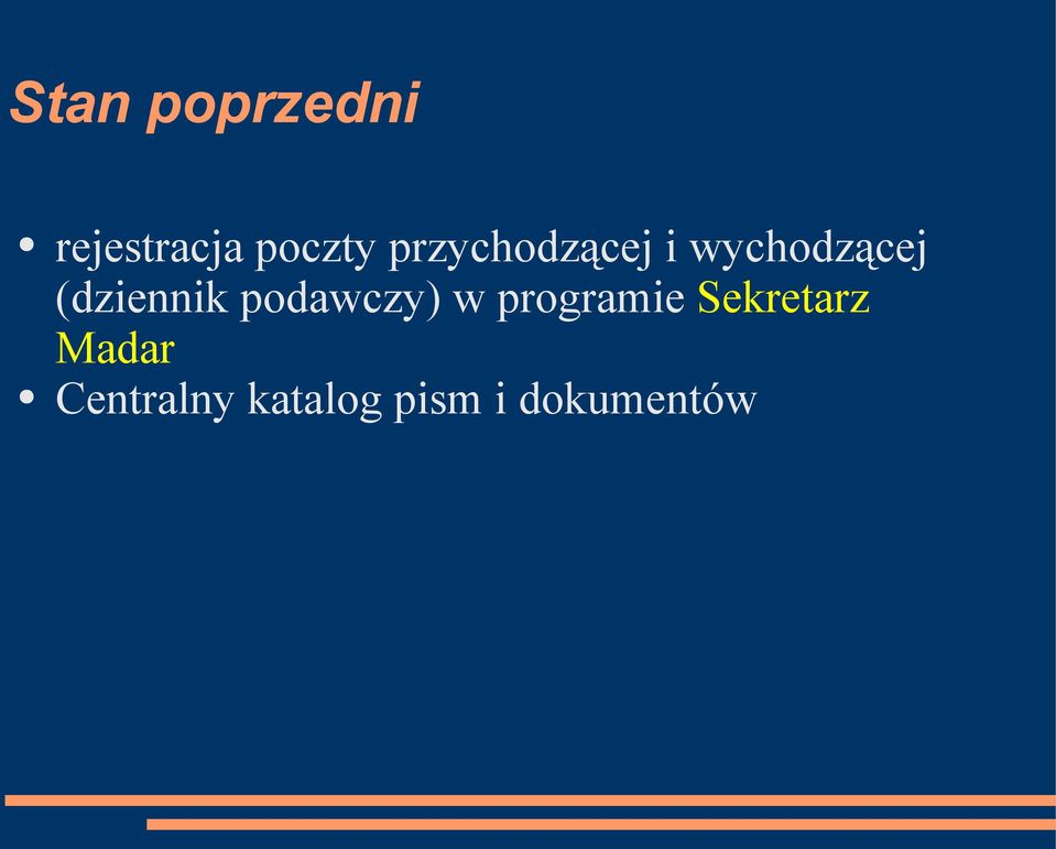 (dziennik podawczy) w programie