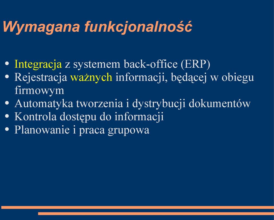 będącej w obiegu firmowym Automatyka tworzenia i