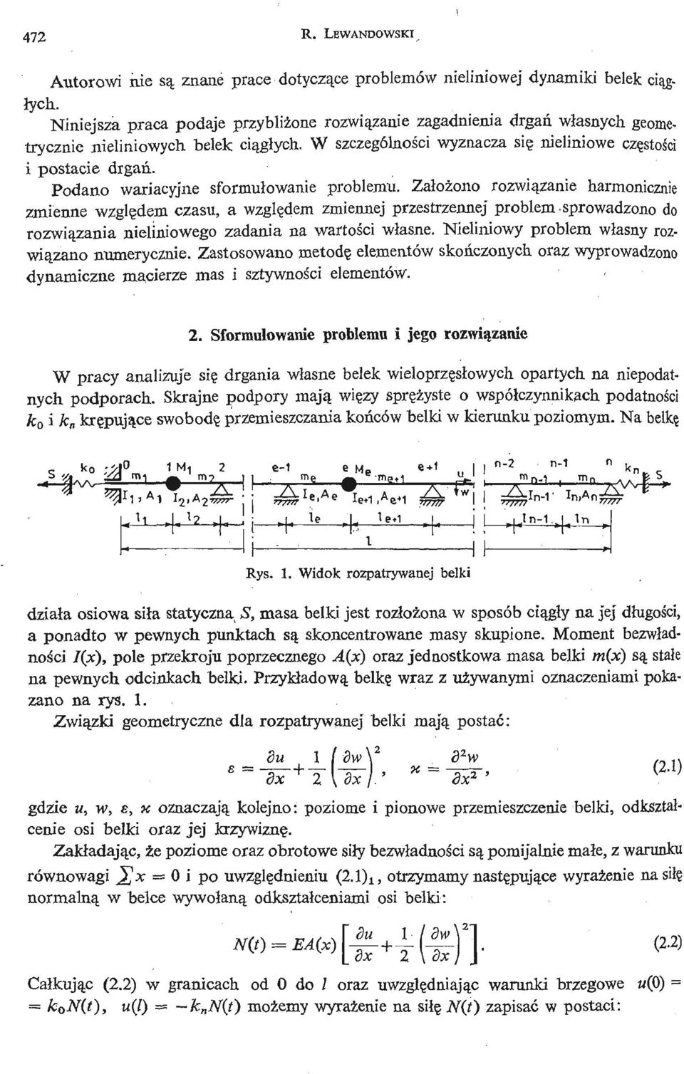 Podano wariacyjne sformułowanie problemu.