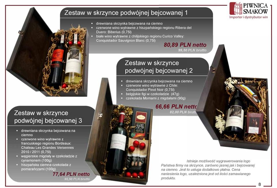 bejcowana na ciemno czerwone wino wytrawne z francuskiego regionu Bordeaux: Chateau Les Grandes Versennes 2010 / 2011 (0,75l) węgierskie migdały w czekoladzie z cynamonem (100g) hiszpańska ciemna