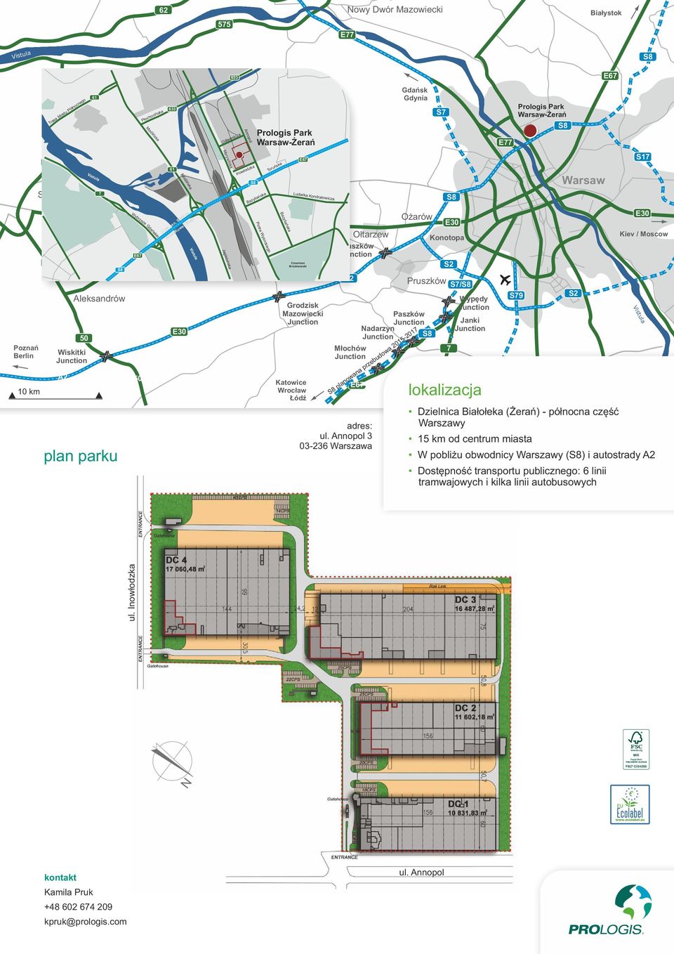 Ołtarzew Pruszków Młochów Gdańsk Gdynia Ożarów Paszków Nadarzyn planowana przebudowa 2015-201 adres: ul.