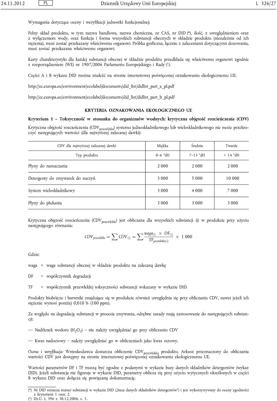 ilość, z uwzględnieniem oraz z wyłączeniem wody, oraz funkcja i forma wszystkich substancji obecnych w składzie produktu (niezależnie od ich stężenia), musi zostać przekazany właściwemu organowi.