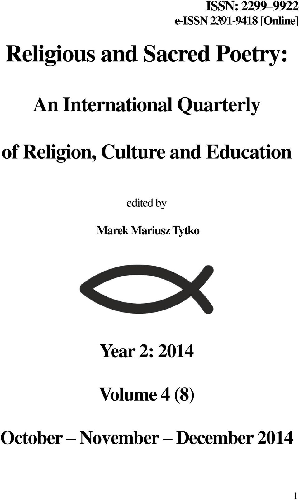 Culture and Education edited by Marek Mariusz Tytko