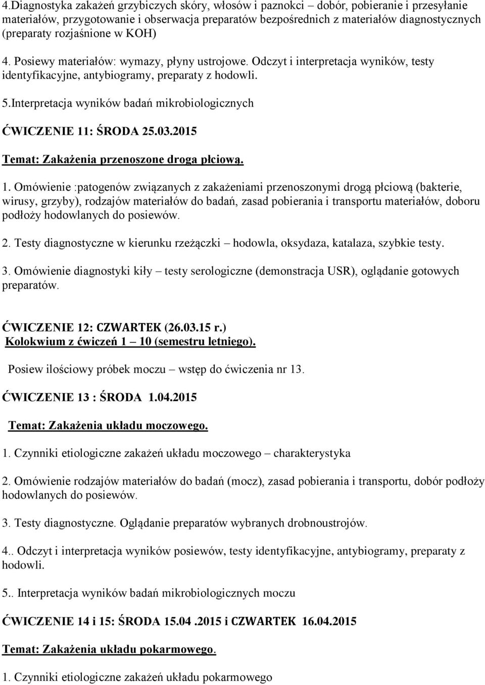 Interpretacja wyników badań mikrobiologicznych ĆWICZENIE 11