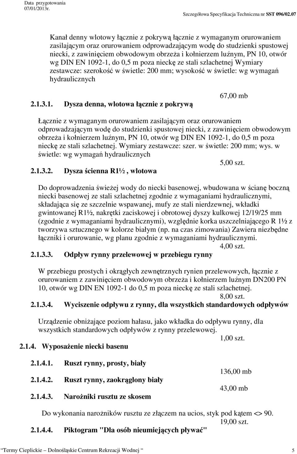 , otwór wg DIN EN 10