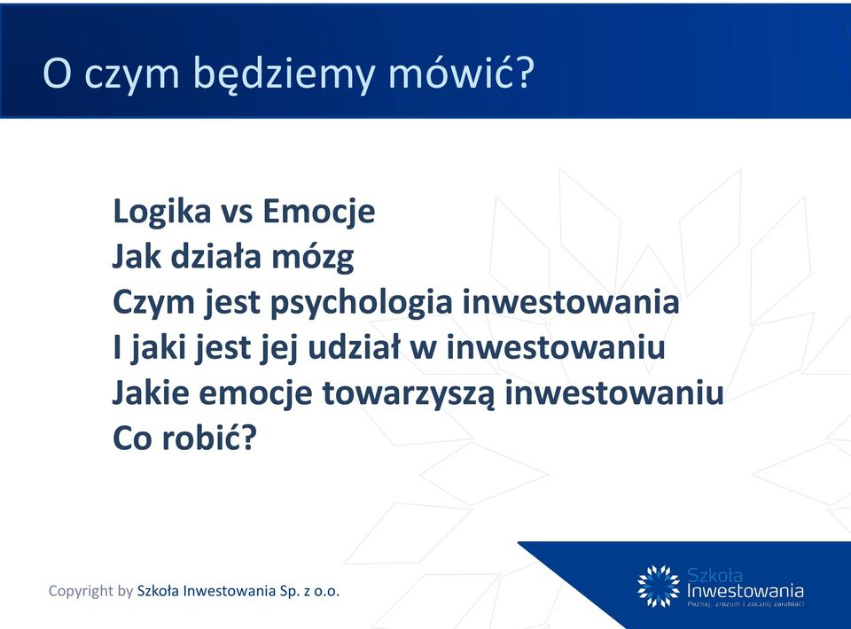 psychologia inwestowania I jaki jest jej