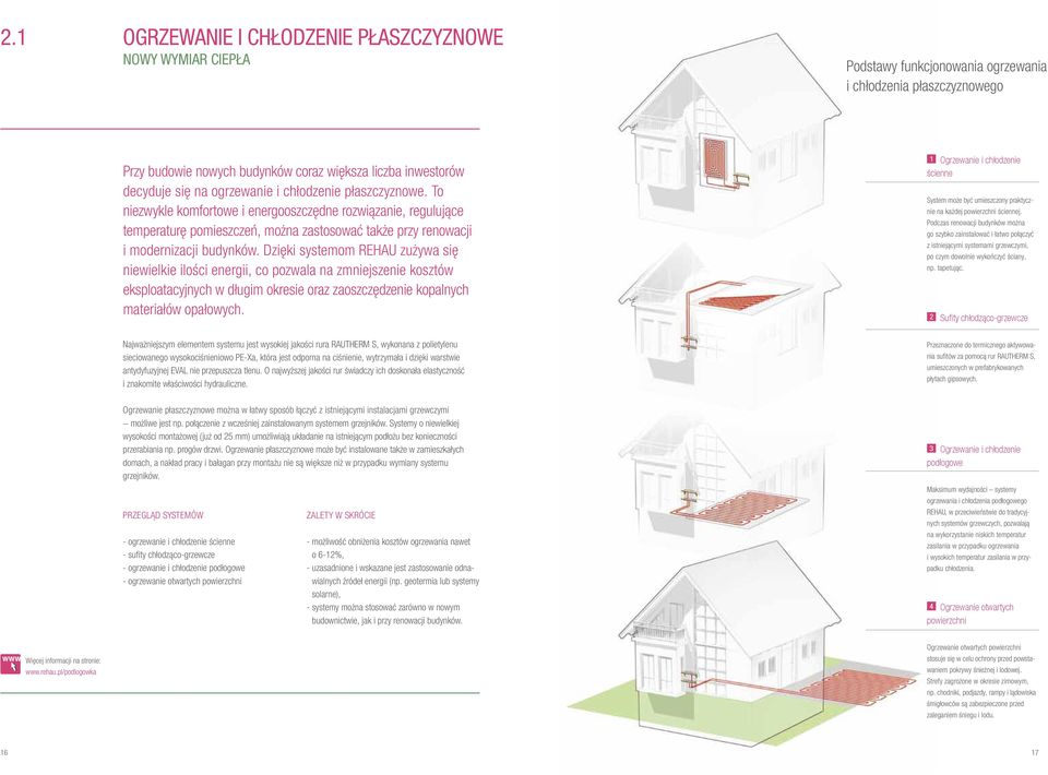 Dzięki systemom REHAU zużywa się niewielkie ilości energii, co pozwala na zmniejszenie kosztów eksploatacyjnych w długim okresie oraz zaoszczędzenie kopalnych materiałów opałowych.