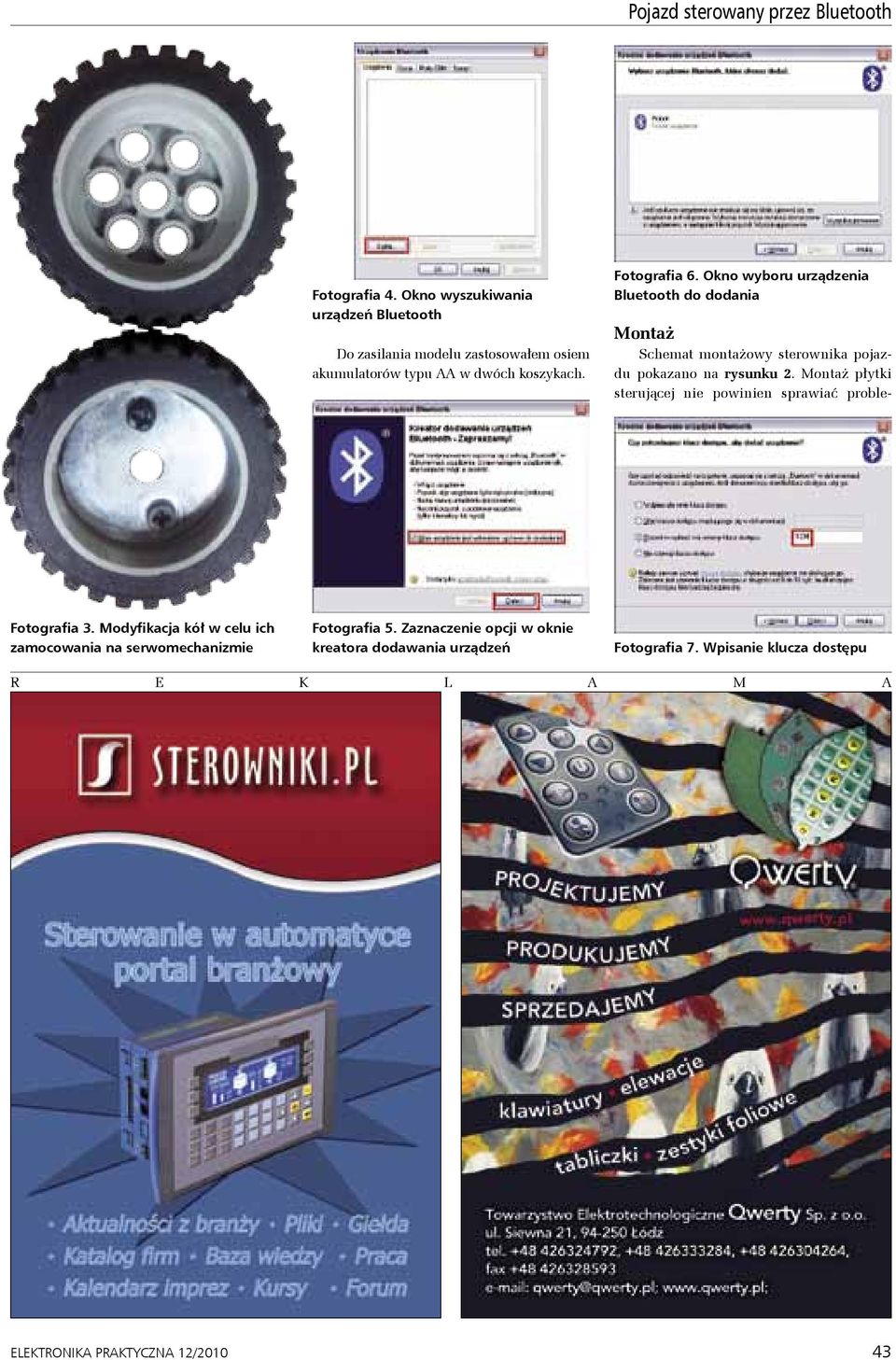 Okno wyboru urządzenia Bluetooth do dodania Montaż Schemat montażowy sterownika pojazdu pokazano na rysunku 2.