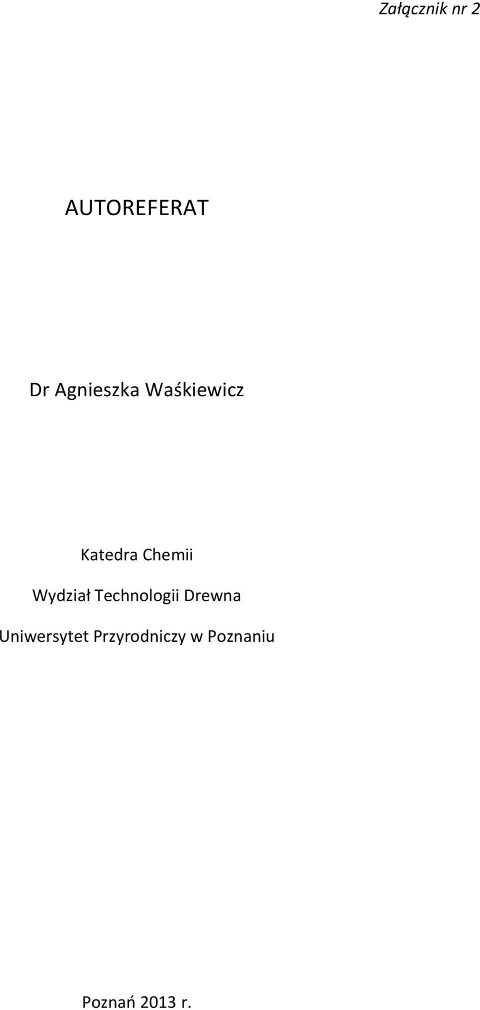 Wydział Technologii Drewna
