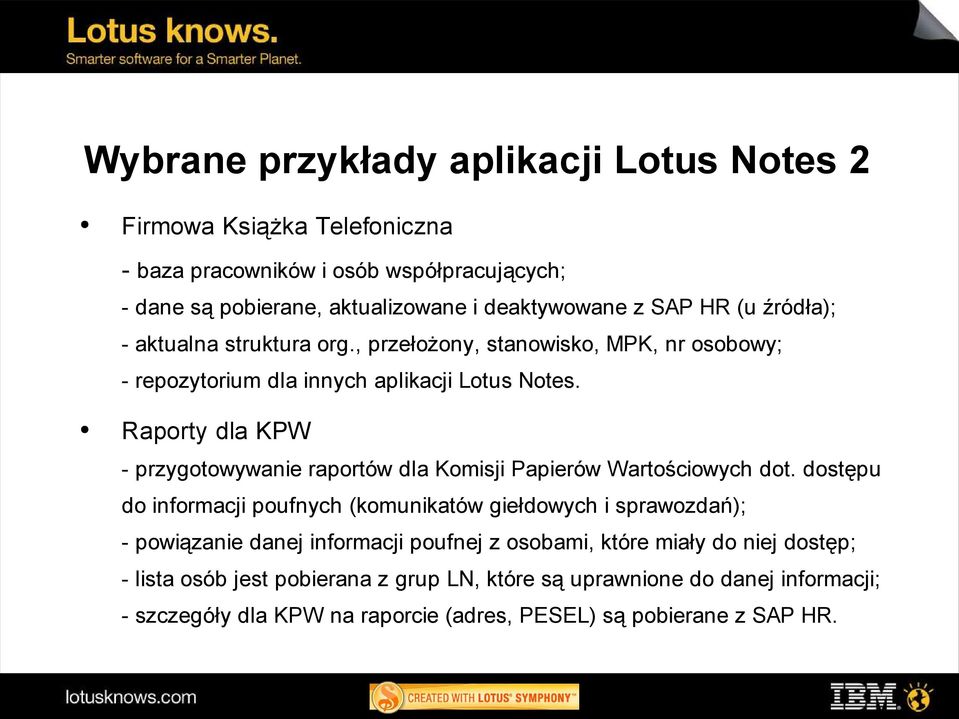 Raporty dla KPW - przygotowywanie raportów dla Komisji Papierów Wartościowych dot.