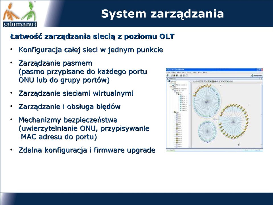 portów) Zarządzanie sieciami wirtualnymi Zarządzanie i obsługa błędów Mechanizmy