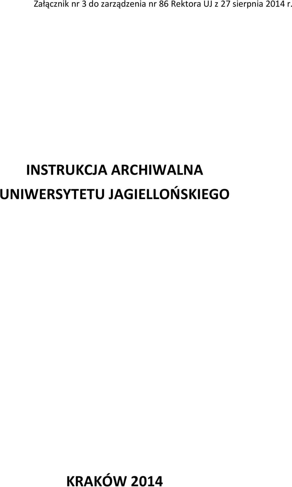 r. INSTRUKCJA ARCHIWALNA