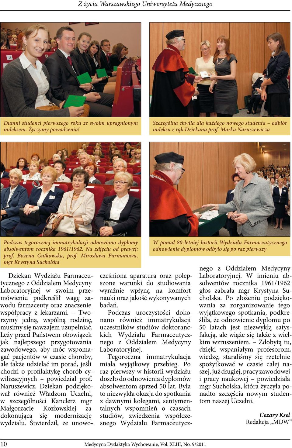 Na zdjęciu od prawej: prof. Bożena Gutkowska, prof.