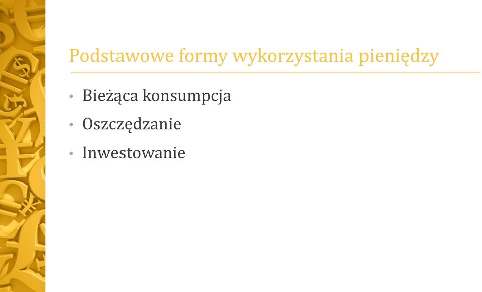 pieniędzy Bieżąca