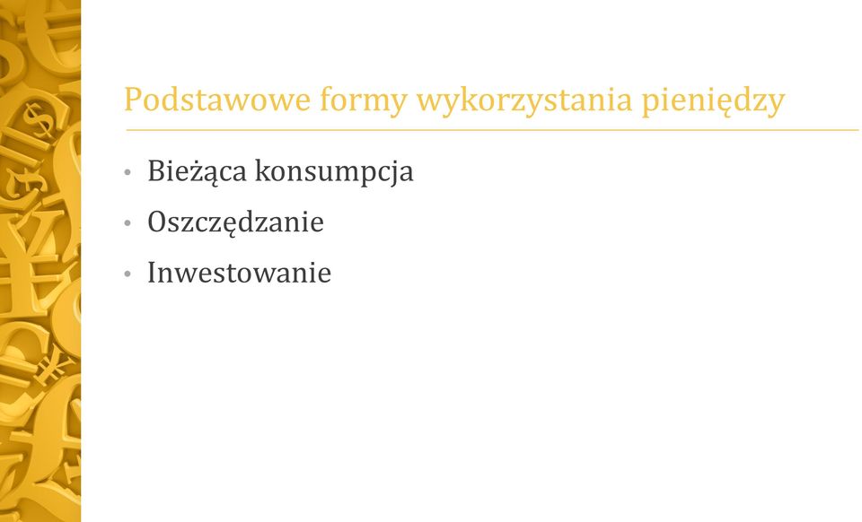 pieniędzy Bieżąca