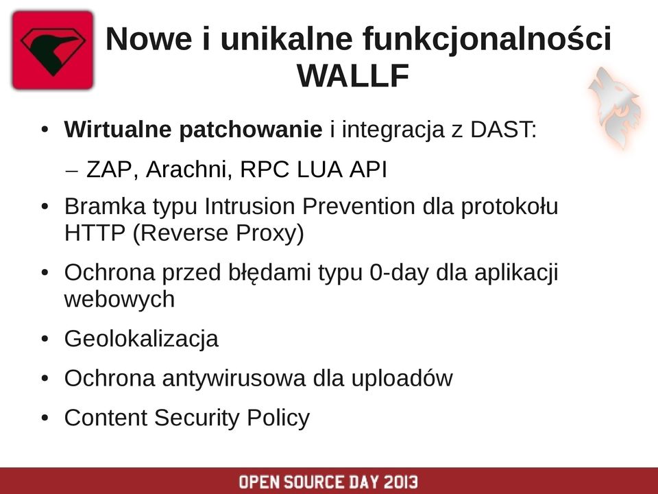 Proxy) Ochrona przed błędami typu 0-day dla aplikacji webowych