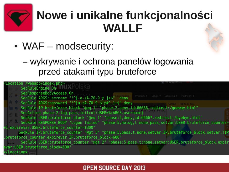 panelów logowania