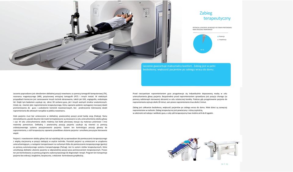 Leczenie poprzedzone jest określeniem dokładnej pozycji nowotworu za pomocą tomografii komputerowej (TK), rezonansu magnetycznego (MR), pozytonowej emisyjnej tomografii (PET) i innych metod.