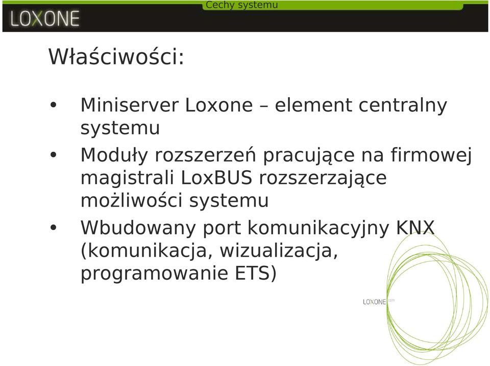 magistrali LoxBUS rozszerzające możliwości systemu Wbudowany