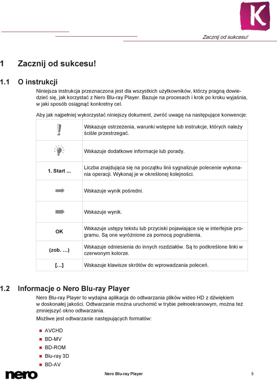 Aby jak najpełniej wykorzystać niniejszy dokument, zwróć uwagę na następujące konwencje: Wskazuje ostrzeżenia, warunki wstępne lub instrukcje, których należy ściśle przestrzegać.