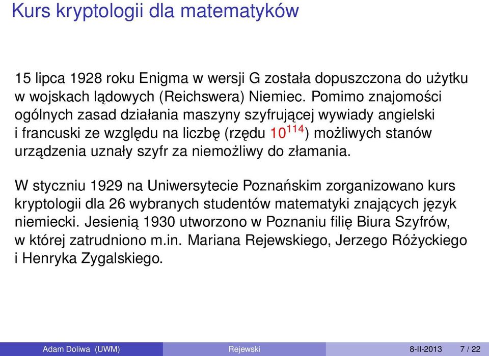 szyfr za niemożliwy do złamania.