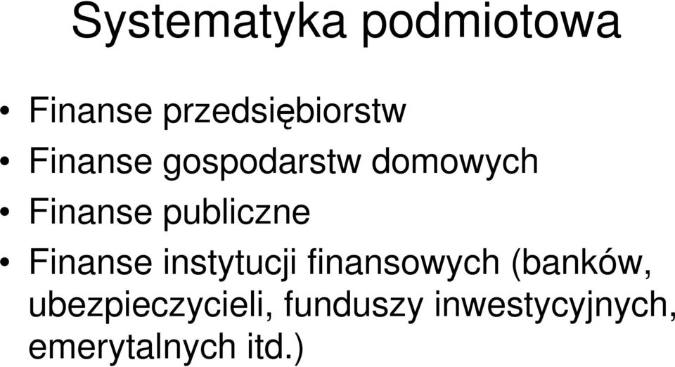 Finanse instytucji finansowych (banków,