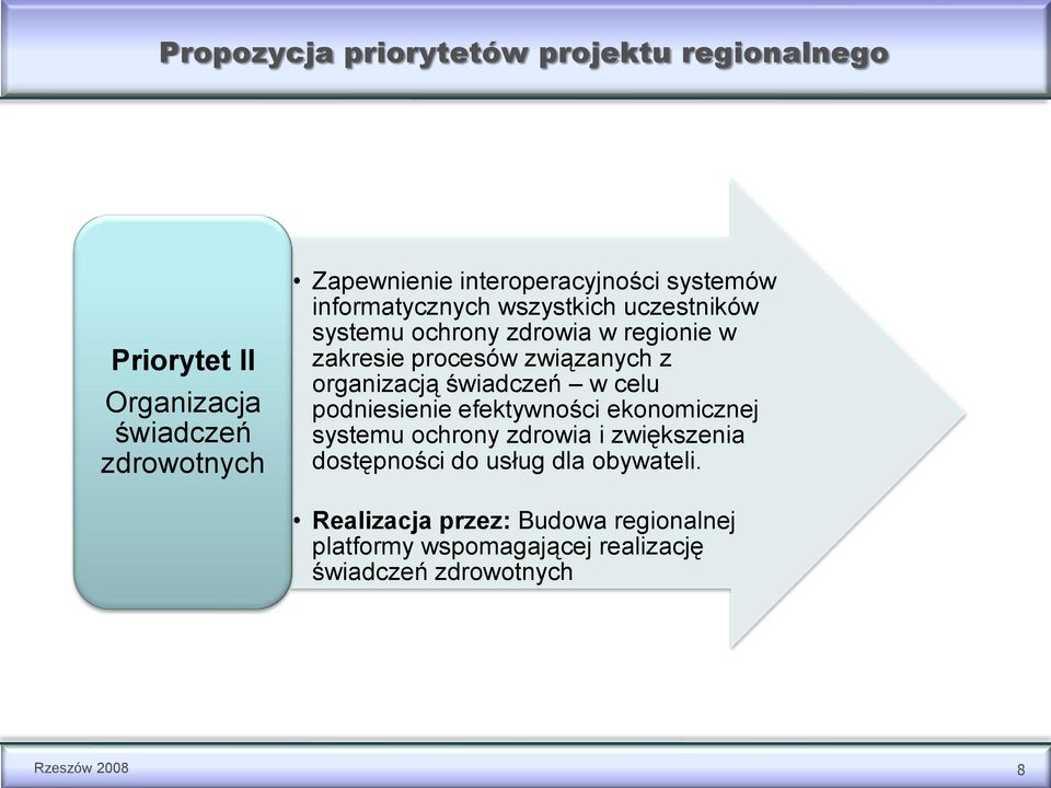 organizacją świadczeń w celu podniesienie efektywności ekonomicznej systemu ochrony zdrowia i zwiększenia dostępności do