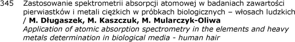 Długaszek, M. Kaszczuk, M.