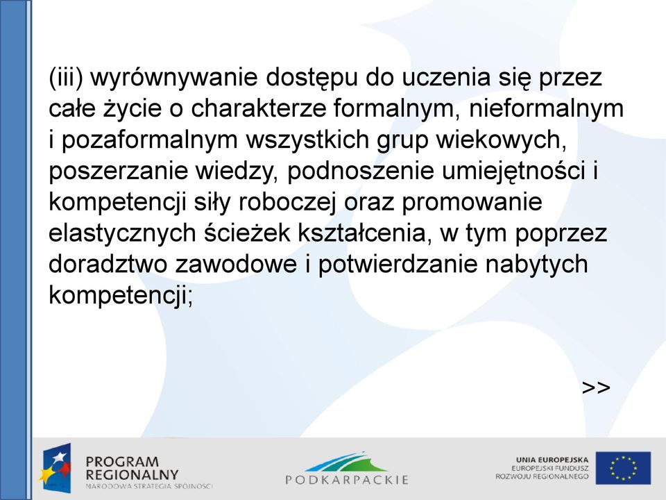 podnoszenie umiejętności i kompetencji siły roboczej oraz promowanie elastycznych