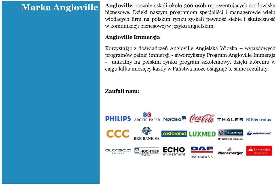 biznesowej w języku angielskim.