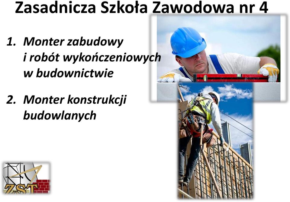wykończeniowych w budownictwie
