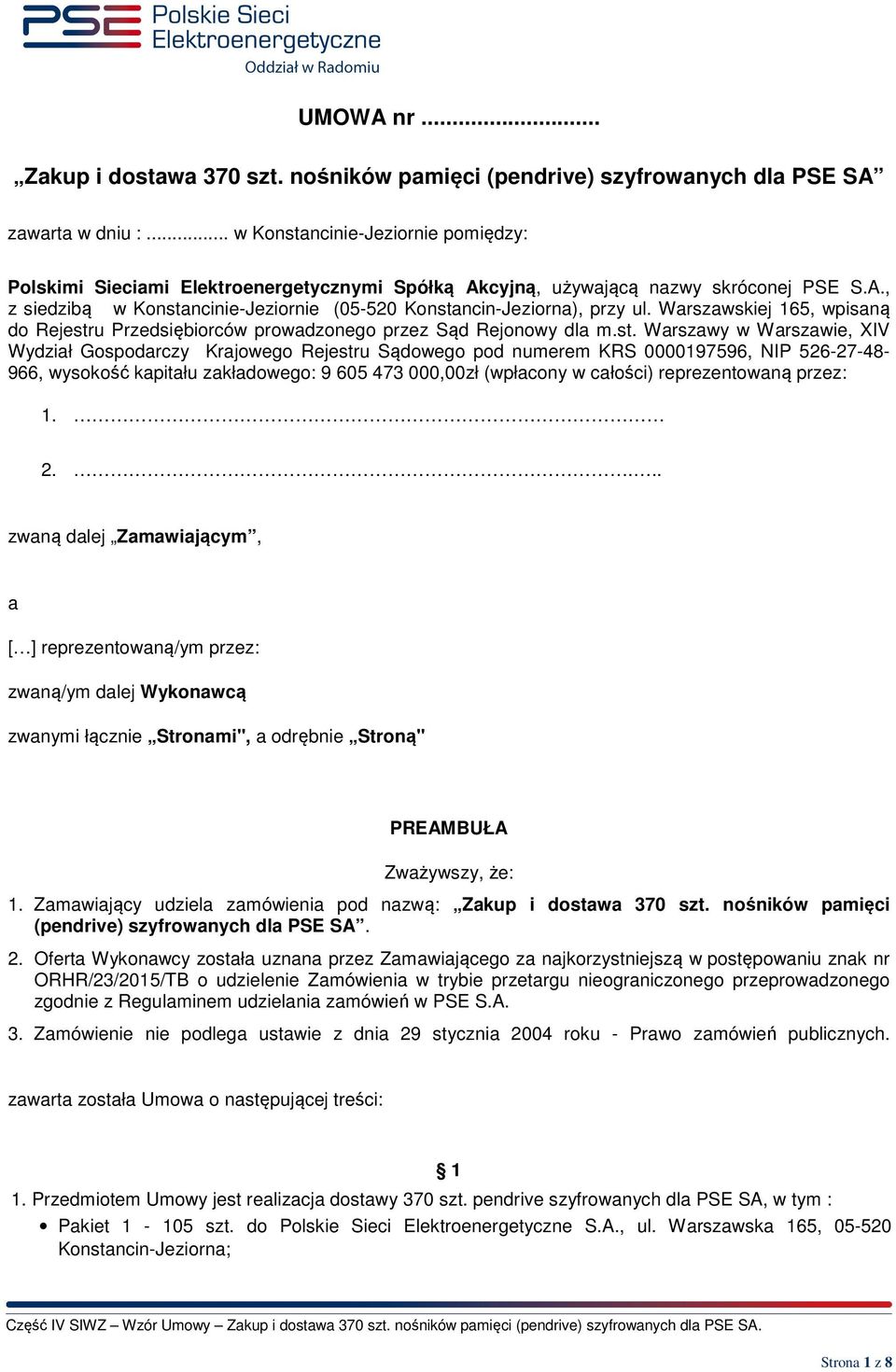 Warszawskiej 165, wpisaną do Rejestr