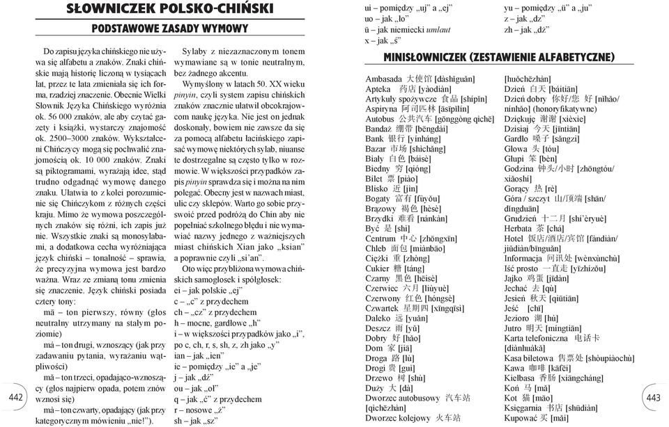 Ambasada 大 使 馆 [dàshǐguǎn] [huǒchēzhàn] lat, przez te lata zmieniała się ich forma, rzadziej znaczenie. Obecnie Wielki pinyin, czyli system zapisu chińskich Wymyślony w latach 50.