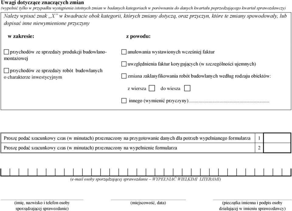 budowlanomontażowej przychodów ze sprzedaży robót budowlanych o charakterze inwestycyjnym anulowania wystawionych wcześniej faktur uwzględnienia faktur korygujących (w szczególności ujemnych) zmiana