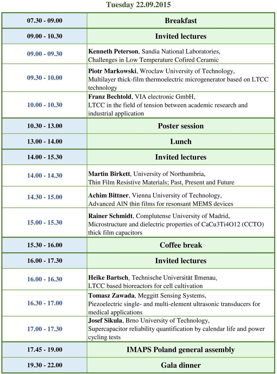 00 Achim Bittner, Vienna University of Technology, Advanced AlN thin films for resonsant MEMS devices 15.00-15.
