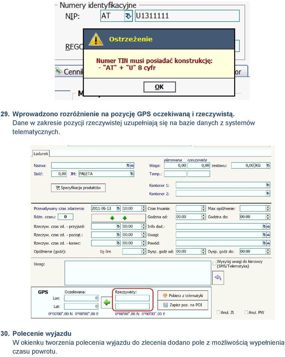 systemów telematycznych. 30.