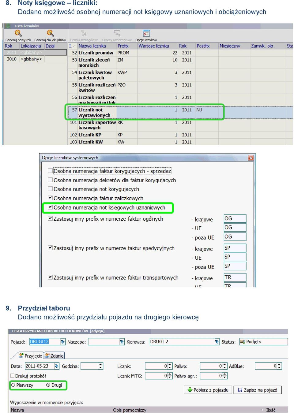 obciążeniowych 9.