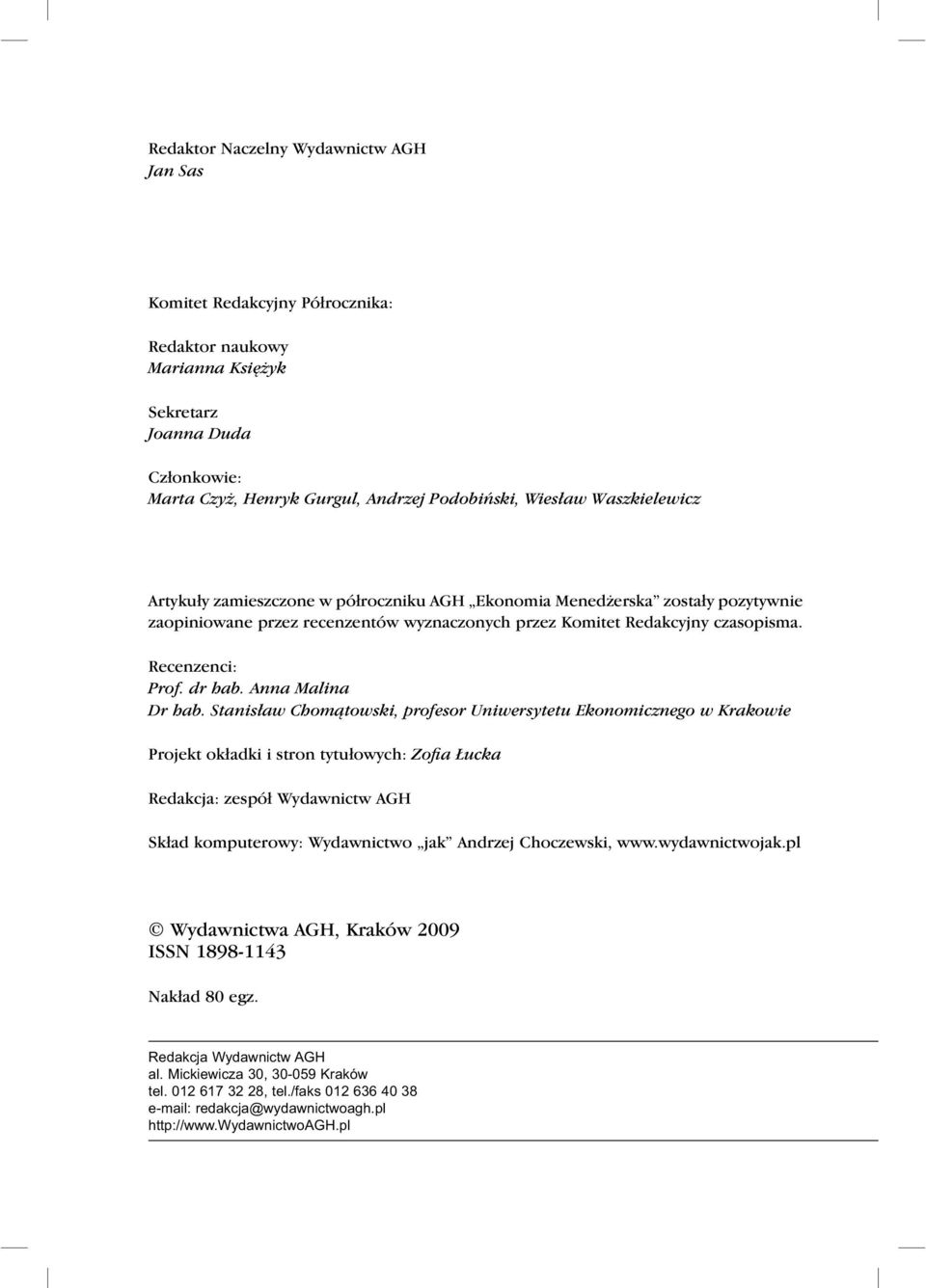 Anna Malina Dr hab.